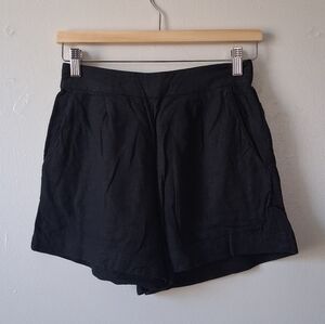 Abercrombie & Fitch Black Linen Shorts